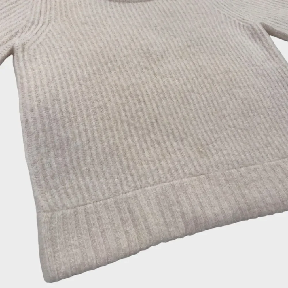 BELLA FREUD Hunky Dory Ribbed Knit Wool Sweater in Ivory Women's Size XS - Picture 8 of 14